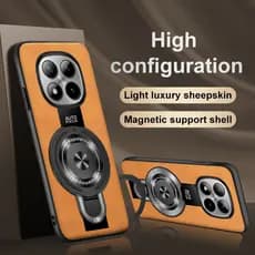 Capa Xiaomi Redmi Note 15 Pro Plus Note 14 Pro Plus 5G 4G Suporte Magnético Caso De Couro Capinha