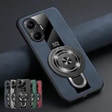 Luxuosa Capa Para POCO F7 F8 Pro Ultra Poco F6 F5 5G Telefone Com Suporte Magnético De Couro capinha