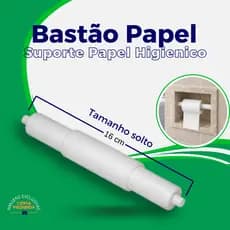 Suporte Rolete pino Universal Pressão Molas porta Papel Higiênico Ajustável PVC compativel nicho
