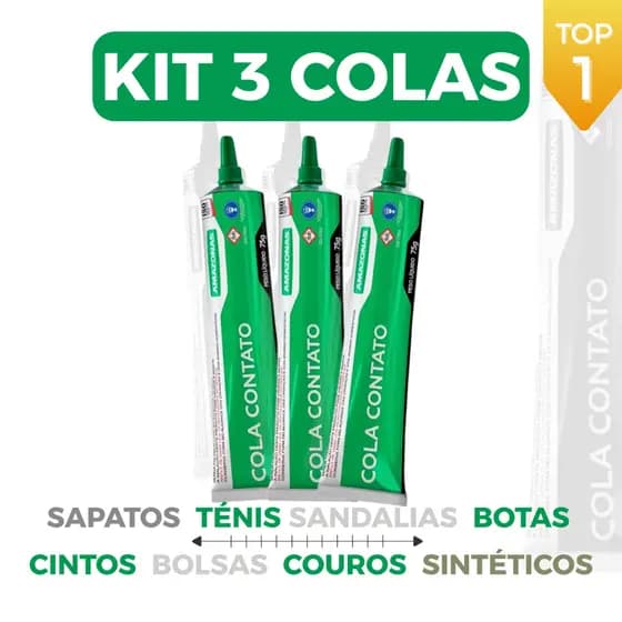Kit com 3 Cola Forte Universal Sapatos Adesivo À Prova D'água Reparos Rápidos