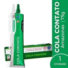 Cola resistente Profissional Amazonas 75g bisnaga | Ideal para Sapato Couro Borracha Solado Conserto