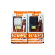 Carregador ORIGINAL MICRO V8 LELONG LE-243V Carregamento rápido TURBO 5.1A 2 Portas USB