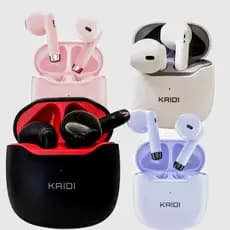 Super Fone De Ouvido ORIGINAL Bluetooth 5.4 TWS Smart Touch Kaidi KD-771 BRANCO/PRETO/ROSA/LILÁS