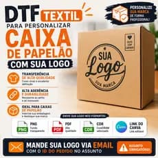 DTF Têxtil para Caixas de Papelão | Personalize com Sua Logo, Destaque Sua Marca e Valorize Suas Embalagens - ENVIO