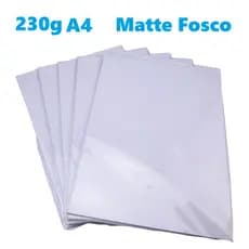 Papel Fotográfico A4 Matte/Fosco 230g Linha Neutra Masterprint - Diversas Quantidades