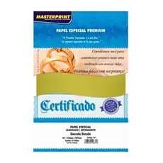 100 Folhas de Papel Laminado/Lamicote 250g A4 Premium -  Masterprint - PROMOÇÃO