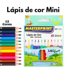Kit de Caixas de Lápis de Cor Mini Caixa com 12 Cores Masterprint - KITS COM 20, 25, 30 E 50 CAIXAS  - PROMOÇÃO