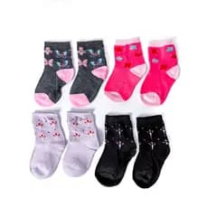 Kit 12 Pares de Meia Infantil Feminina Menina Estampada Poliester OU 6 e 3 Pares