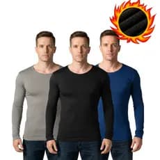 Blusa de Frio Segunda Pele Masculina Manga Longa Térmica Forrada