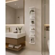 Torre De Prateleira Estante Mdf 170 e 85cm Sala Manicure Salão Banheiro Premium Luxo