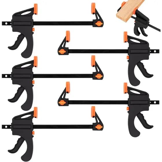 1/2/3/4 Grampo Sargento Aperto Rapido Universal Tipo F Marceneiro 19,5cm
