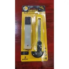 Estilete Startools 18mm Trava Segurança Amarelo com 2 peças