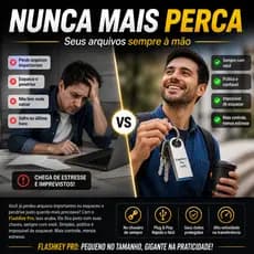 PEN DRIVE FlashKey Pro 16GB Pendrive Chaveiro USB Rápido