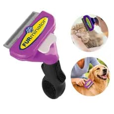 Escova Furminator Para Cães E Gatos Removedora De Pelos Prifissional