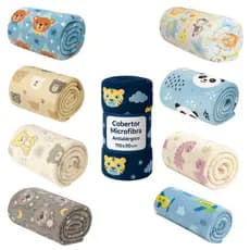 Cobertor para Bebe Prime Baby Flannel Microfibra Antialérgico 90 cm x 110Cm Hazime