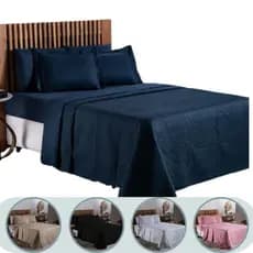 Cobre Leito Colcha Matelado Solteiro Casal e Queen Avulsa 1 Peça Cama Microfibra 100% Poliéster