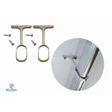 kit 2 Suporte Cabideiro Central Oval Oblongo Guarda Roupa Moveis