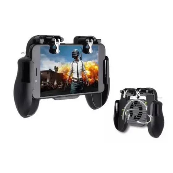 Suporte para Celular Smartphone com Cooler e Gatilho para Jogos - Suporte Gamepad