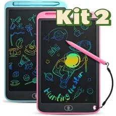 KTela LCD Mágica Com Moldura Preta Tablet Infantil De 10 Polegadas Para Escrever E Desenhar