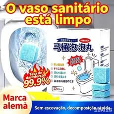 pastilhas aromatizantes para vaso sanitário e caixa acoplada limpa desinfeta perfuma