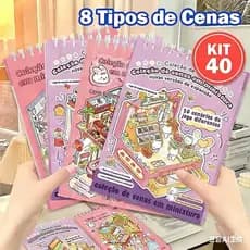 Adesivos 3d Miniatura 8 Cenário De Paisagismo Kawaii Fofo DIY Scrapbooking + Pinça