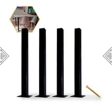 4 Pé Para Móveis Tubo Quadrado 75cm Modelo Cannes Slin Pernas Para Mesas Bares Restaurante Bistrô Cozinha Área De Lazer