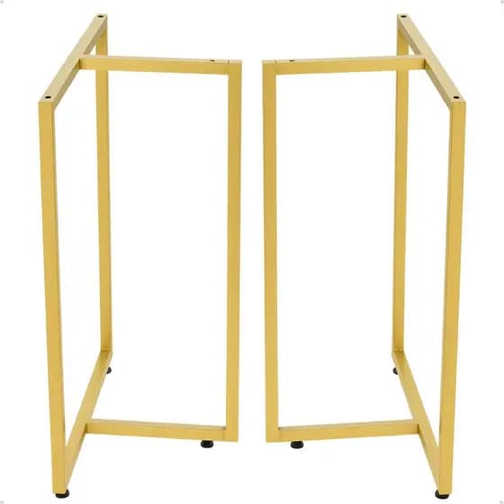 Pé em Ferro Para Mesa De Escritorio, Sala, Home Office, Gamer  75x58 (1uni)