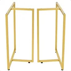 Pé em Ferro Para Mesa De Escritorio, Sala, Home Office, Gamer  75x58 (1uni)