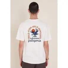 Camiseta Premium em Algodão Puro Camiseta De Manga Curta Patagonia/Para Homens E Mulheres , Estampa De Peixe Captur
