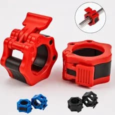 Par de Presilhas 25mm Barra de Academia Musculação - Clip Trava Rápida Jaw Lock Halter Pequeno 2,5cm