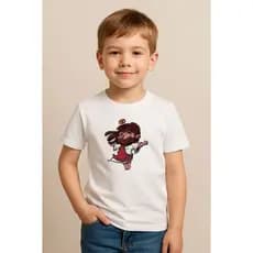 Camiseta Infantil Religiosa Jesus Desenho Animado Roupa Cristã Estampa Criativa