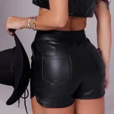 Short Feminino de Curo Fake Cinturinha