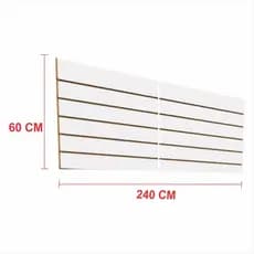 Painel canaletado branco 60cm (A) x 2.40 (C)