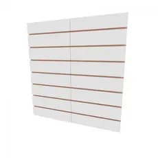 Placa mdf canaletado Painel mdf loja Branco 90x90