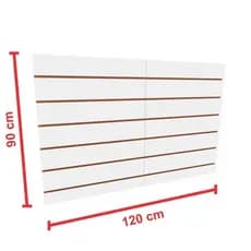 Placa mdf canaletado Branco 120x90