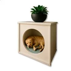 Casinha MDF Cachorro Grande Luxo Decoração Pet Móvel Multiuso Elegante Moderna Quarto Sala Compacta