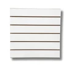 Painel Canaletado Em Mdf 60x60cm Branco Expositor Loja