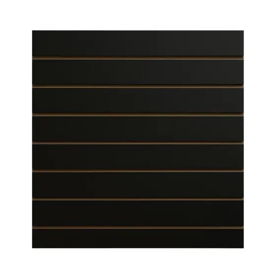 Painel MDF Preto Canaletado Quadrado 60x60 Ideal para Organização de Produtos