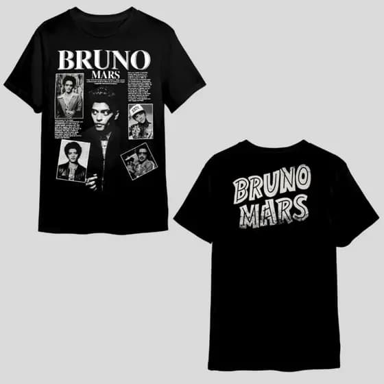 Camiseta Bruno Mars Modelo Exclusivo Camisa Feminina E Masculina