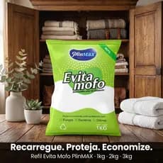 Cloreto de Cálcio Anti Mofo Refil 1kg 2kg 3kg Absorve Umidade
