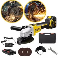 Lixadeira Esmerilhadeira De 2 Bateria 3.0 Ah 21v 125MM Recarregável 21v Portátil 110V/220V