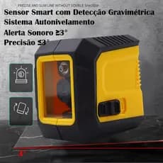 Mini Nível A Laser Verde 20 Metros Com 2 Linhas de Nivelamento Portátil Profissional