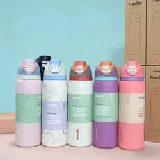 Garrafa de Água a Vácuo Owala FreeSip em Aço Inoxidável, Copo de Parede Dupla 710ml 950ml, Adequada para Esportes ao Ar
