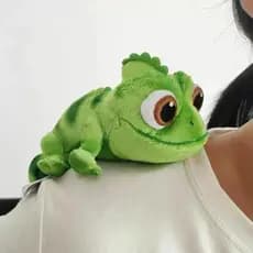 15cm Pascal Rapunzel Bonecos de Pelúcia Camaleão Animais Boneca Brinquedos de Ombro Presentes de Aniversário para Crianç