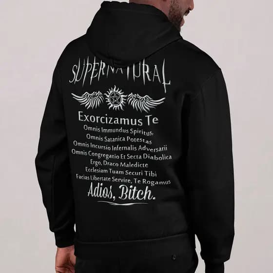 Moletom Série Sobrenatural Blusa De Frio Casaco Supernatural Algodão Premium