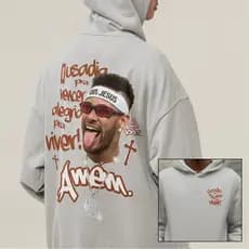 Moletom Neymar Junior Ousadia E Alegria Blusa De Frio Com Capuz Futebol Agasalho Neymar 100% Jesus