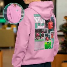 Moletom Masculino Cristiano Ronaldo Goat CR7 Portugal Blusa De Frio Com Capuz Algodão