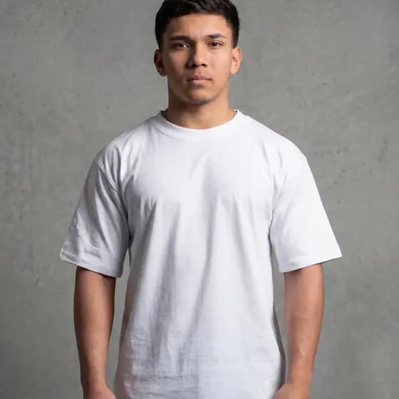 Camiseta Masculina Branca Oversized Streetwear 100% Algodão Penteado Conforto Premium