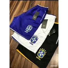 Short Masculino tactel Esportivo Brasil Praia Casual  Confortável Multicores