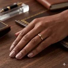 Anel De Aço Inox DOURADO Solitário Garra Dupla Pedra Colorida Pedra Zircônia 4mm Casamento, Noivado